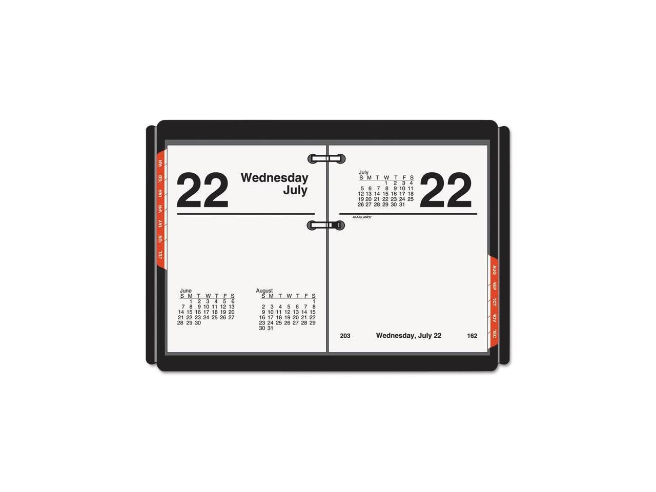 ATAGLANCE E91950 Compact Desk Calendar Refill, 3 X 3 3/4, White