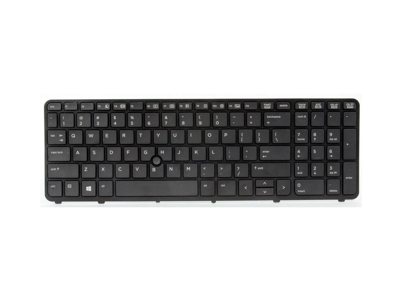 HP 733688001 Backlit Keyboard Assembly Full Sized Chiclet (Island