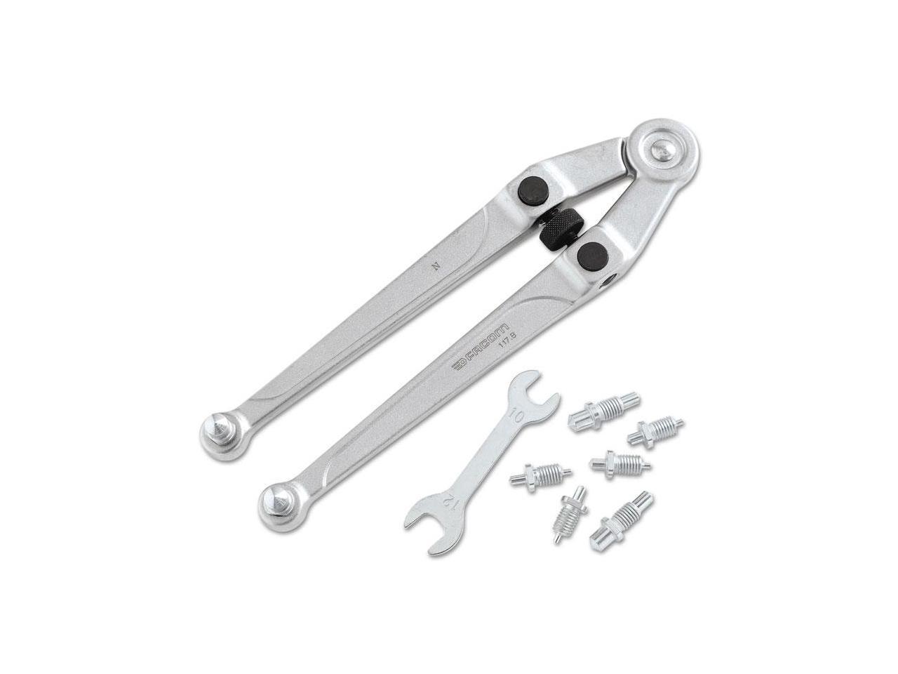 FACOM FA-117.B Adjustable Pin Spanner Wrench, 9-3/4 In. L - Newegg.com