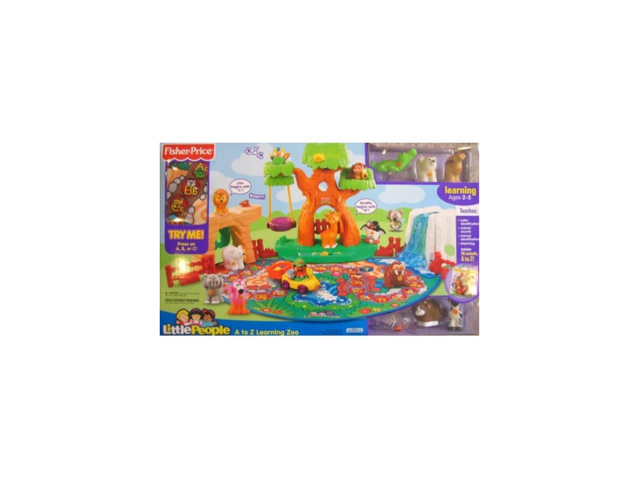 fisher price little people a to z learning zoo playset
