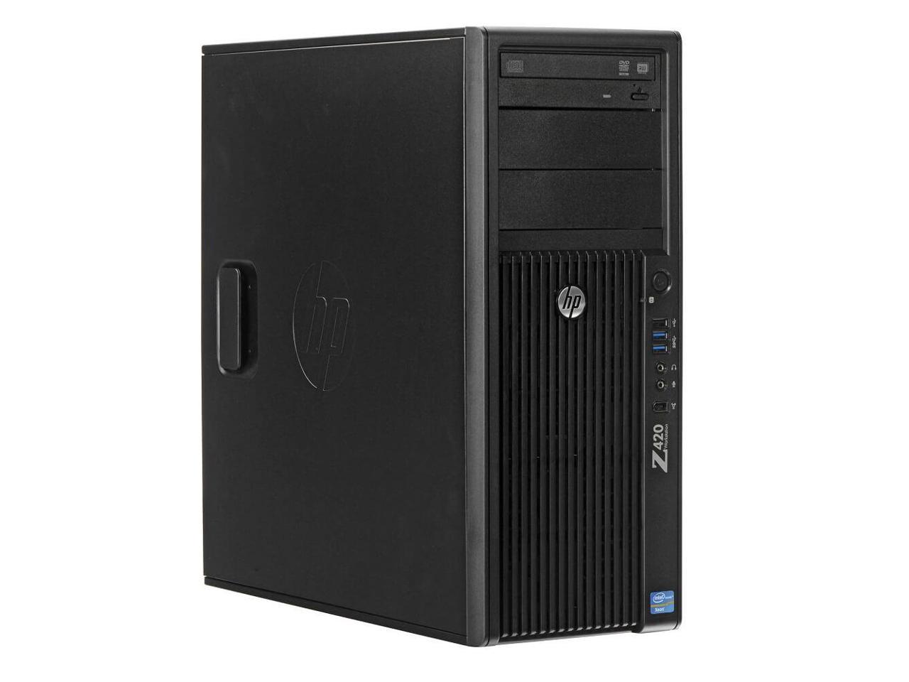 Refurbished: HP Z420 Workstation E5-1650 Six Core 3.2Ghz 64GB 500GB Quadro  600 Win 10 - Newegg.com