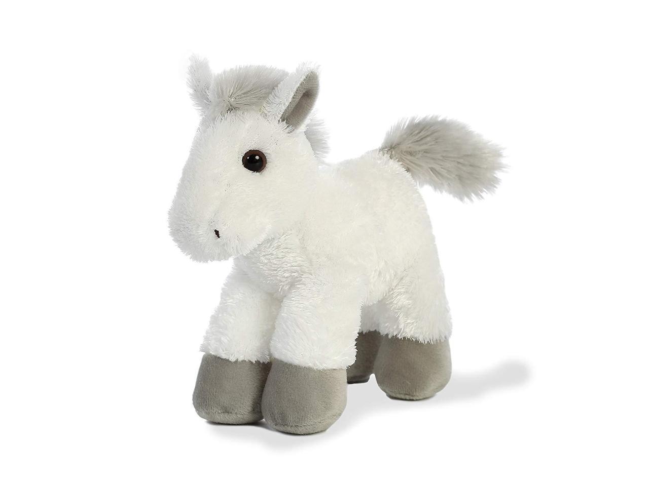 white horse stuffed animal