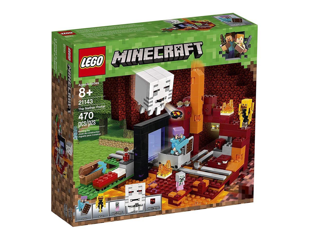 Lego Minecraft The Nether Portal Building Kit 470 Piece Newegg Com