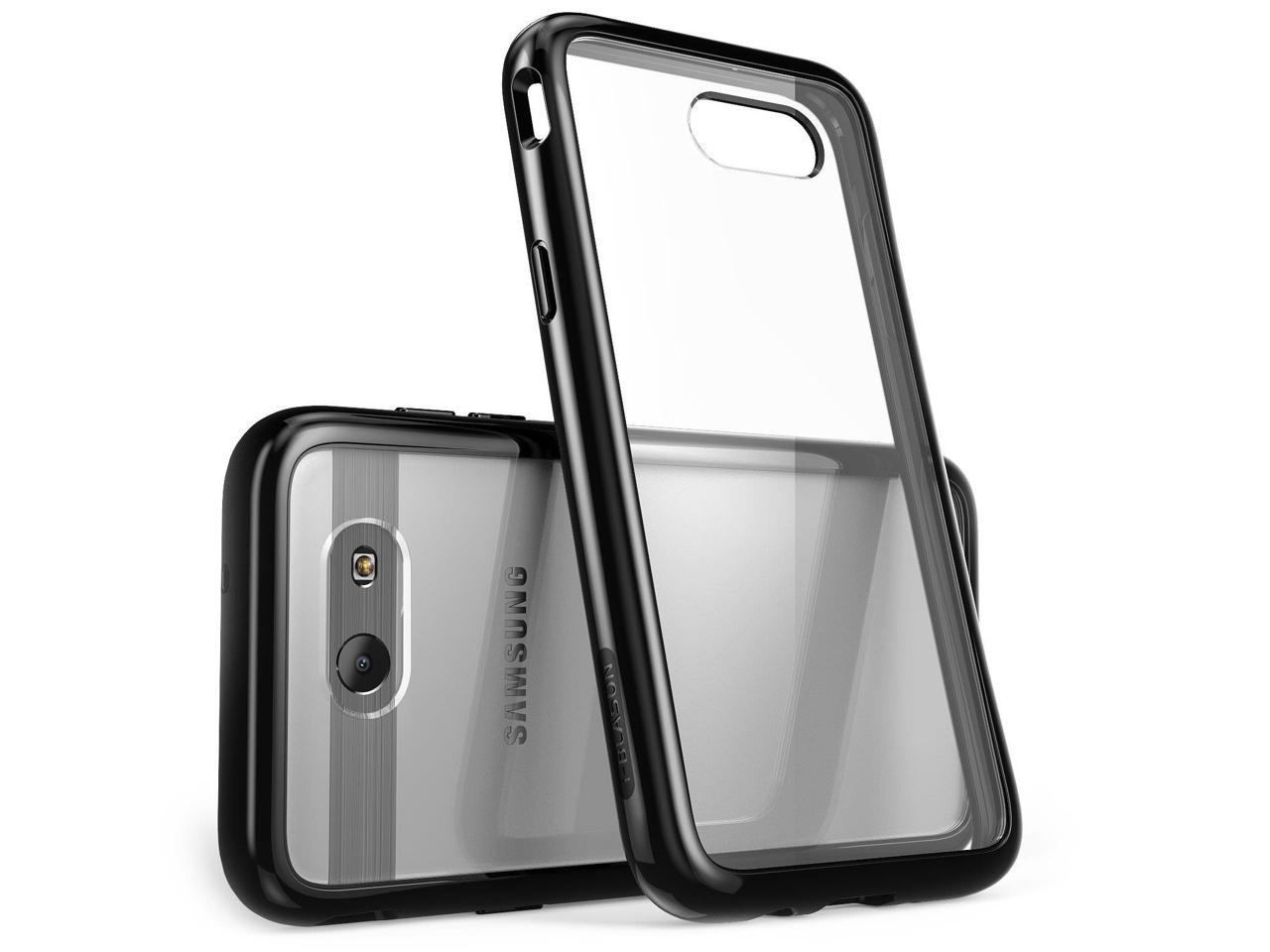 Galaxy J3 Emerge Case Scratch Resistant I Blason Clear Halo Series Samsung Galaxy J3 Eclipse J3 Prime J3 Mission J3 17 Sol 2 Amp Prime 2 Express Prime 2 Hybrid Bumper Case Cover Frost Black Newegg Com