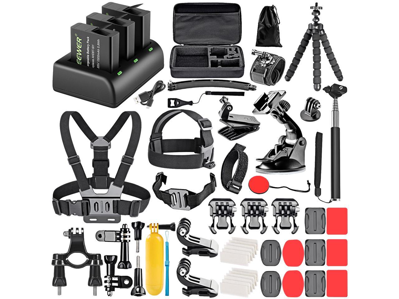 Neewer 50-In-1 Action Camera Accessory Kit for GoPro 8 GoPro Hero 7 6 5 4 3+ 