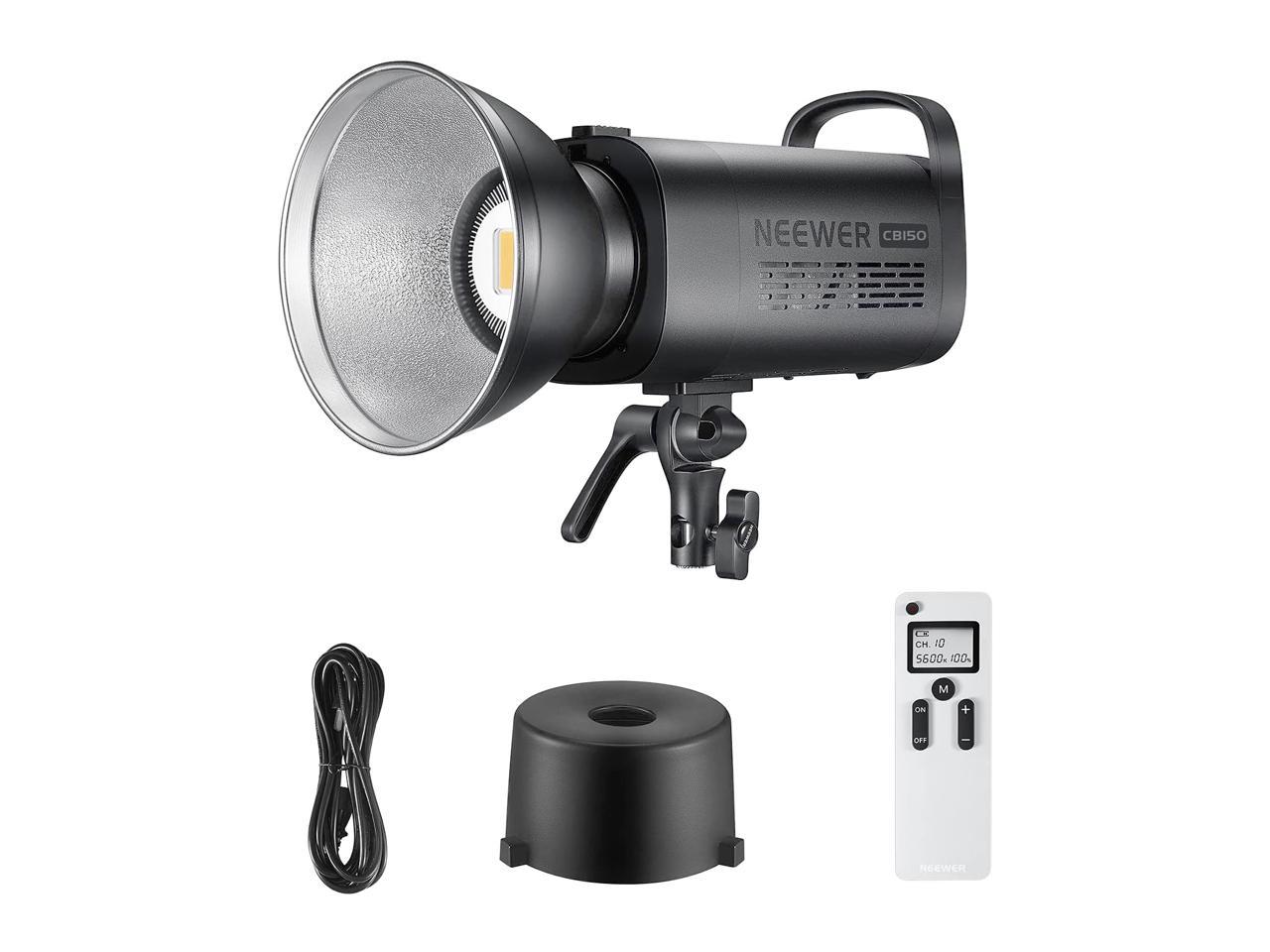 Neewer CB150 150W LED Video Light,Continuous LED Lighting with 5600K  Daylight,CRI 97+,TLCI 97+,13000 Lux@1M,Bowens Mount and 2.4G Wireless  Remote for 