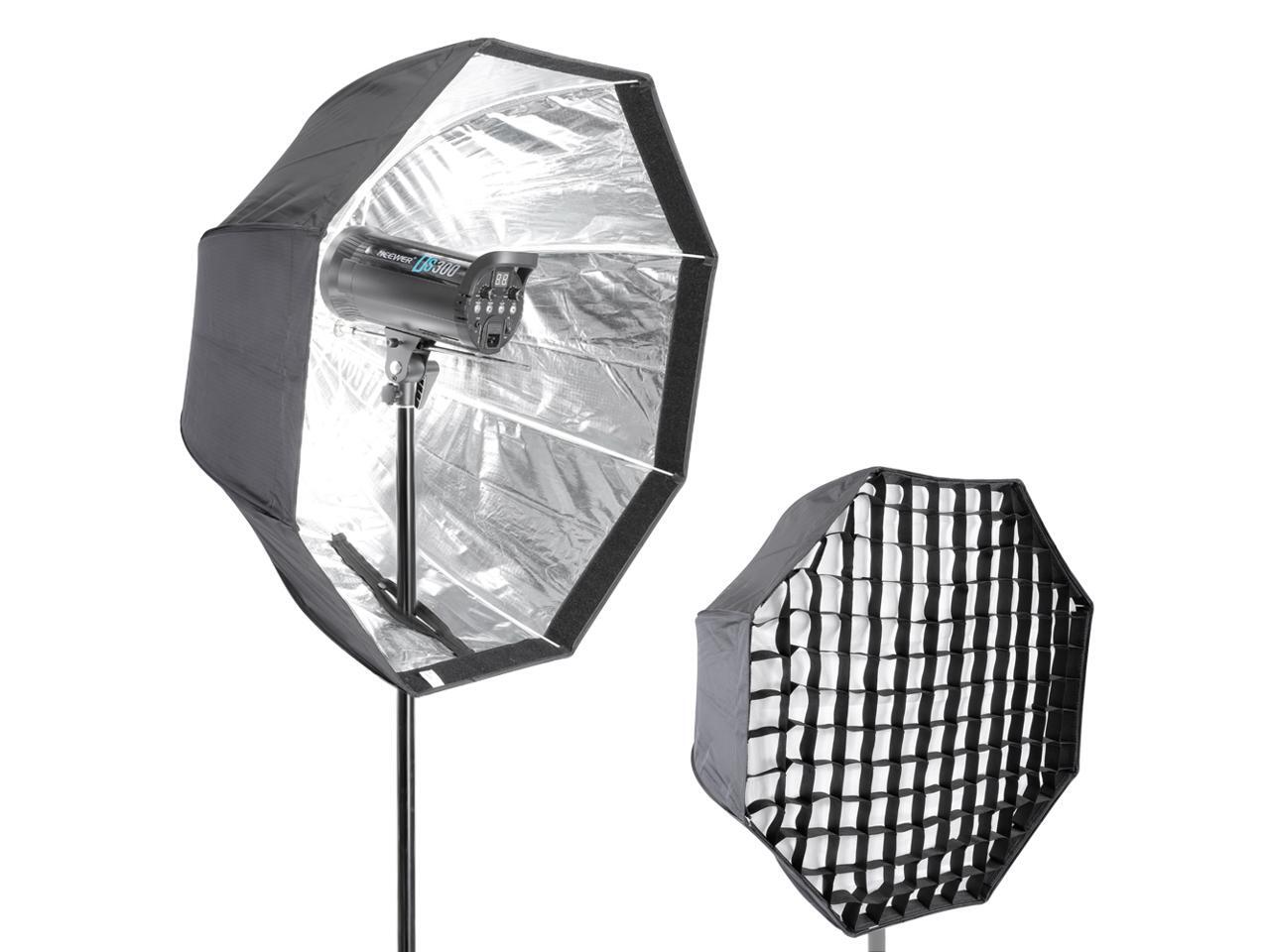 Neewer Photo Studio 24 x 36/60 x 90cm Rectangle Umbrella Type Speedlite Softbox with Grid for Portraits,Product Photography and Video Shooting Neewer Photo Studio 24 x 36/60 x 90cm Rectangle Umbrella Type Speedlite Softbox with Grid for Portraits,Product Photography and Video Shooting