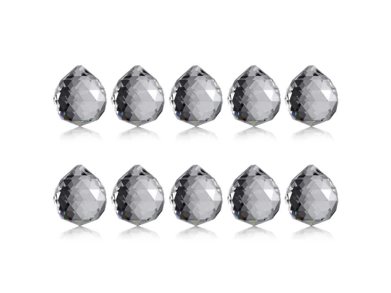 Neewer 1.75 inch Clear Crystal Ball Prism Pendant Suncatcher 40m 10-Pack 