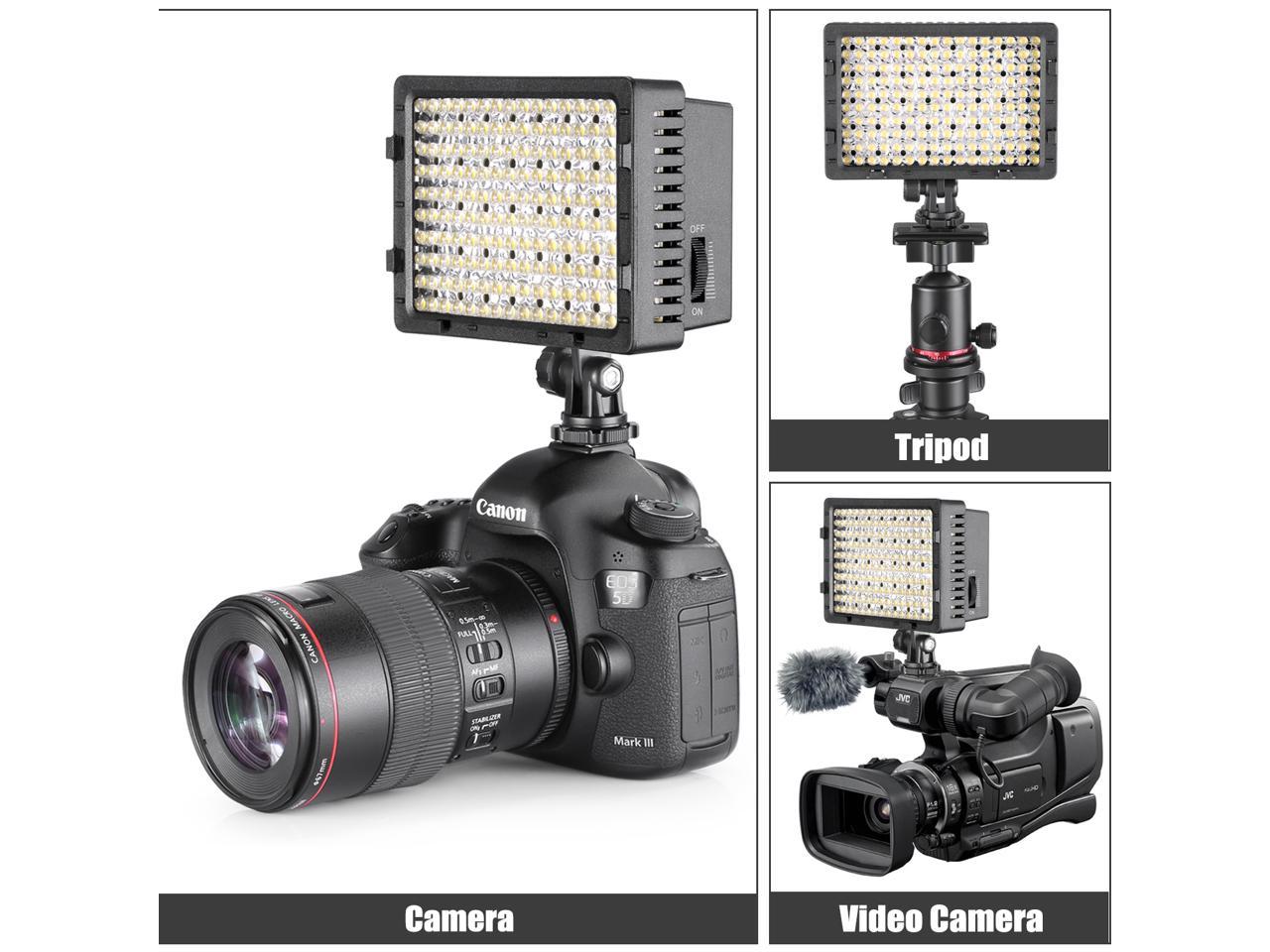 LUCE video Pro CN-216-LED Lampada per Canon Nikon Pentax DSLR Camera Camcorder Video Digitale 