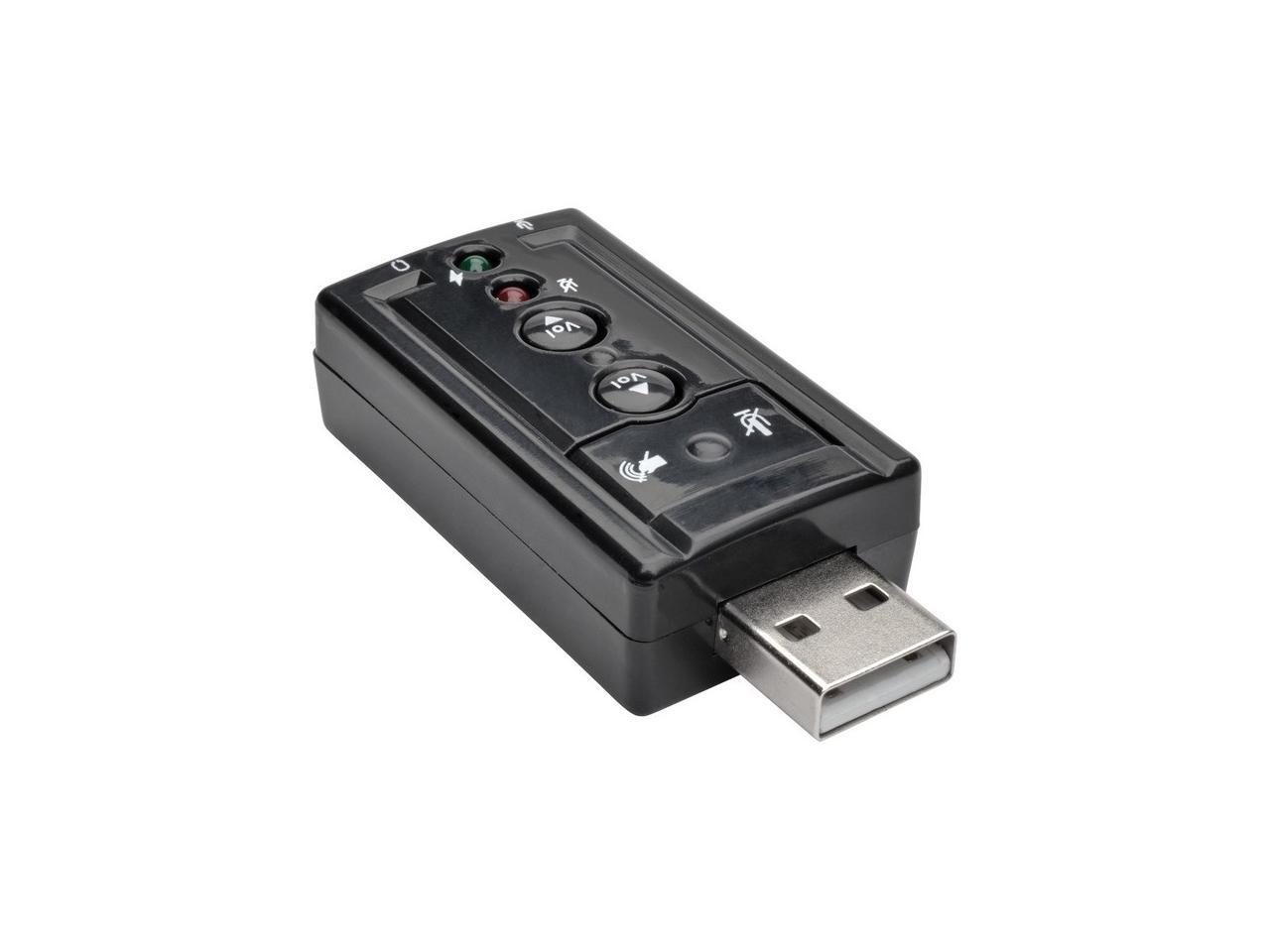 Tripp Lite U237-001 USB External Sound Card Microphone Speaker Virtual ...