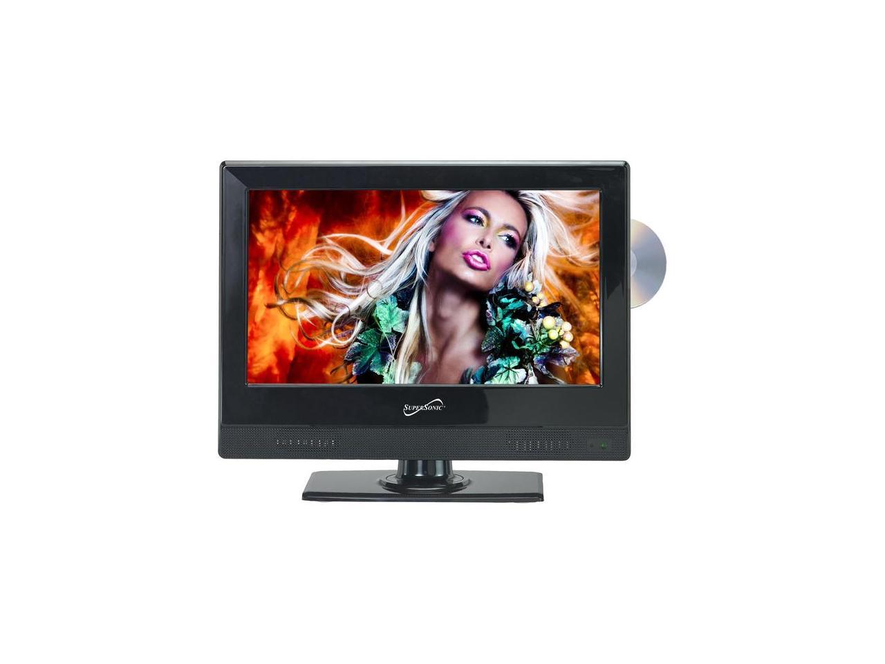 Supersonic Sc 1312 13 Black Led Hdtv With Built In Dvd Player Newegg Com