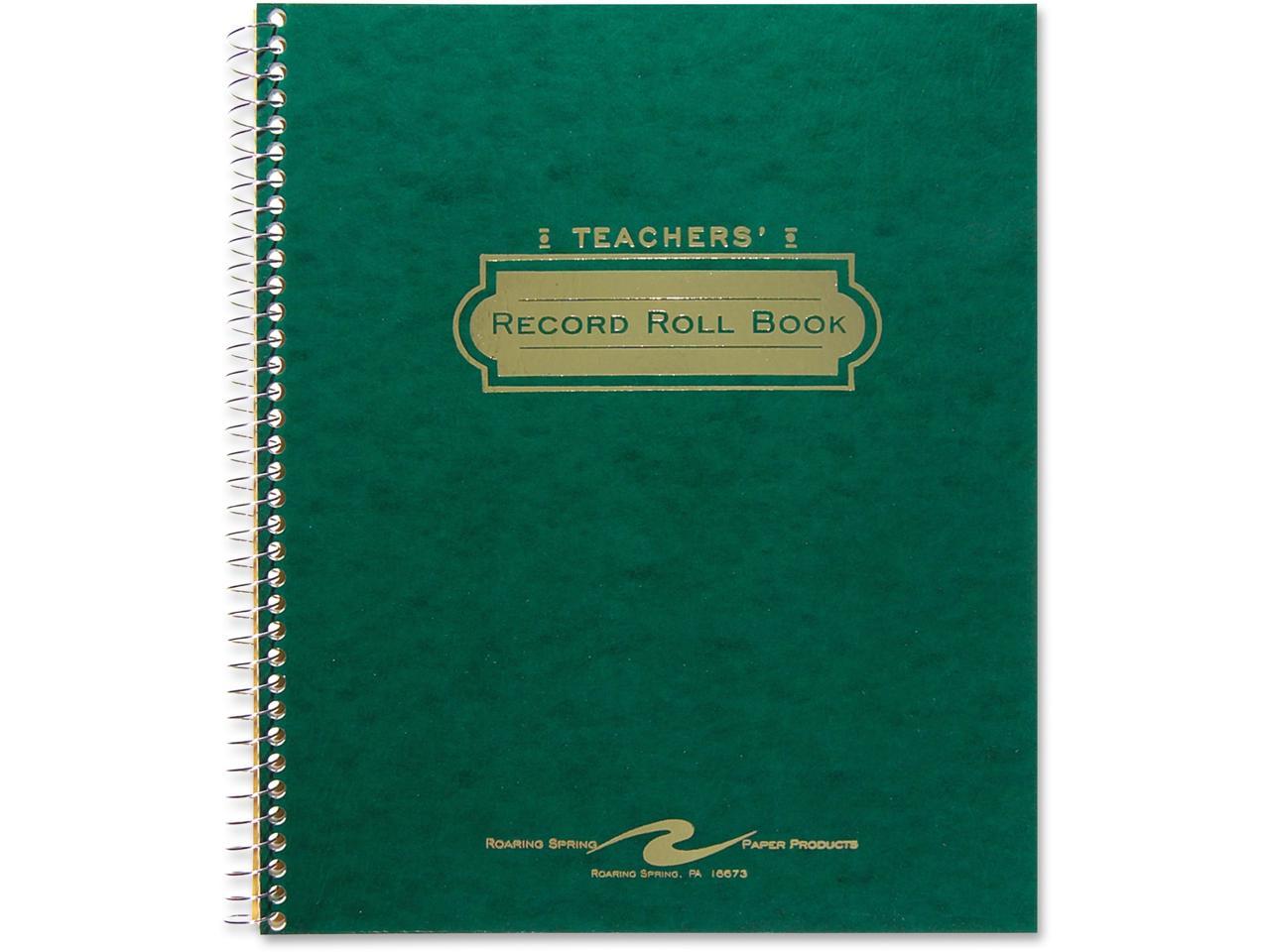 roaring-spring-72900-teacher-s-roll-book-44-letter-size-pages-newegg