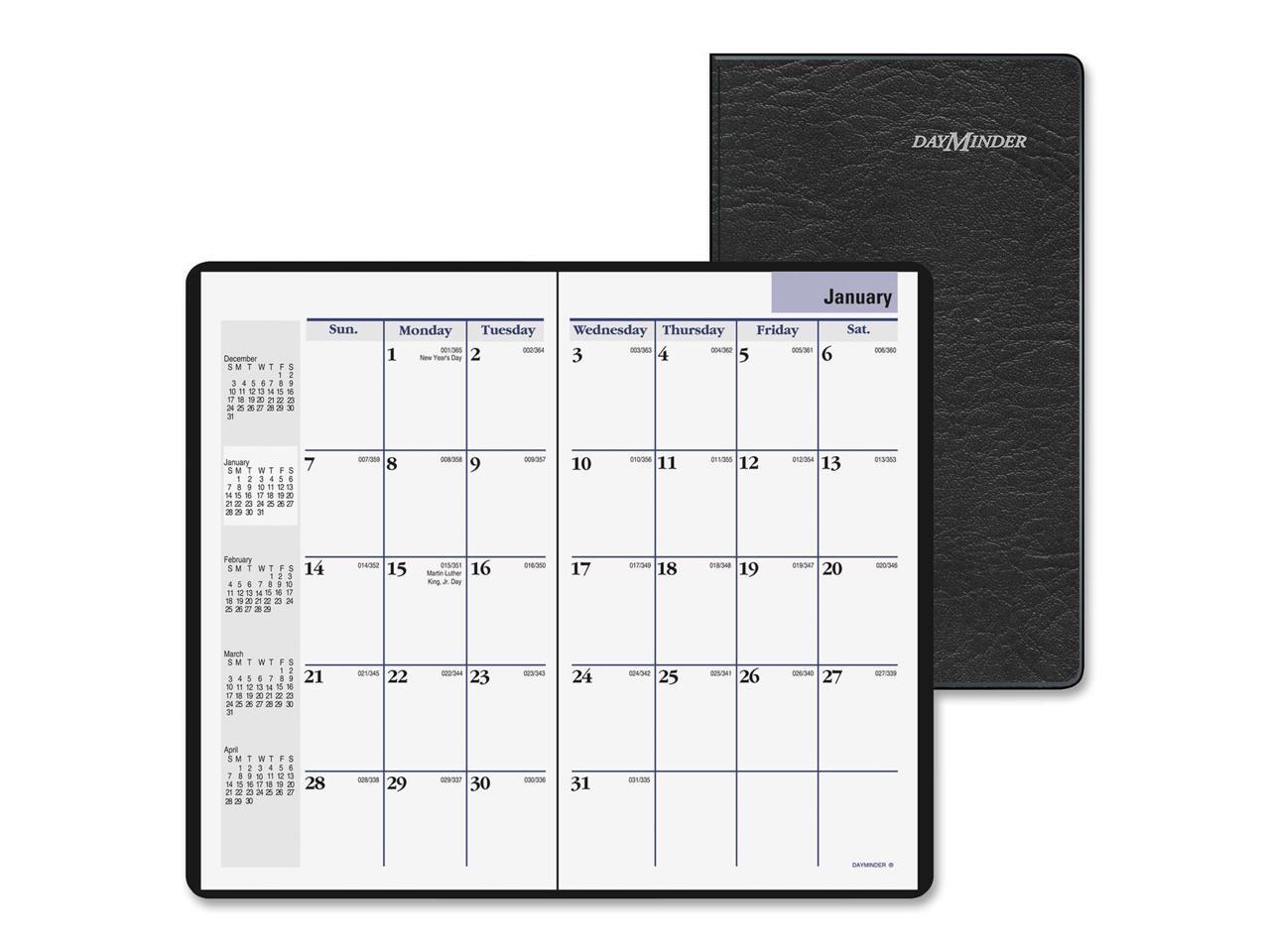 AtAGlance PocketSized Monthly Planner 6 1/16 x 3 5/8 Black 2020