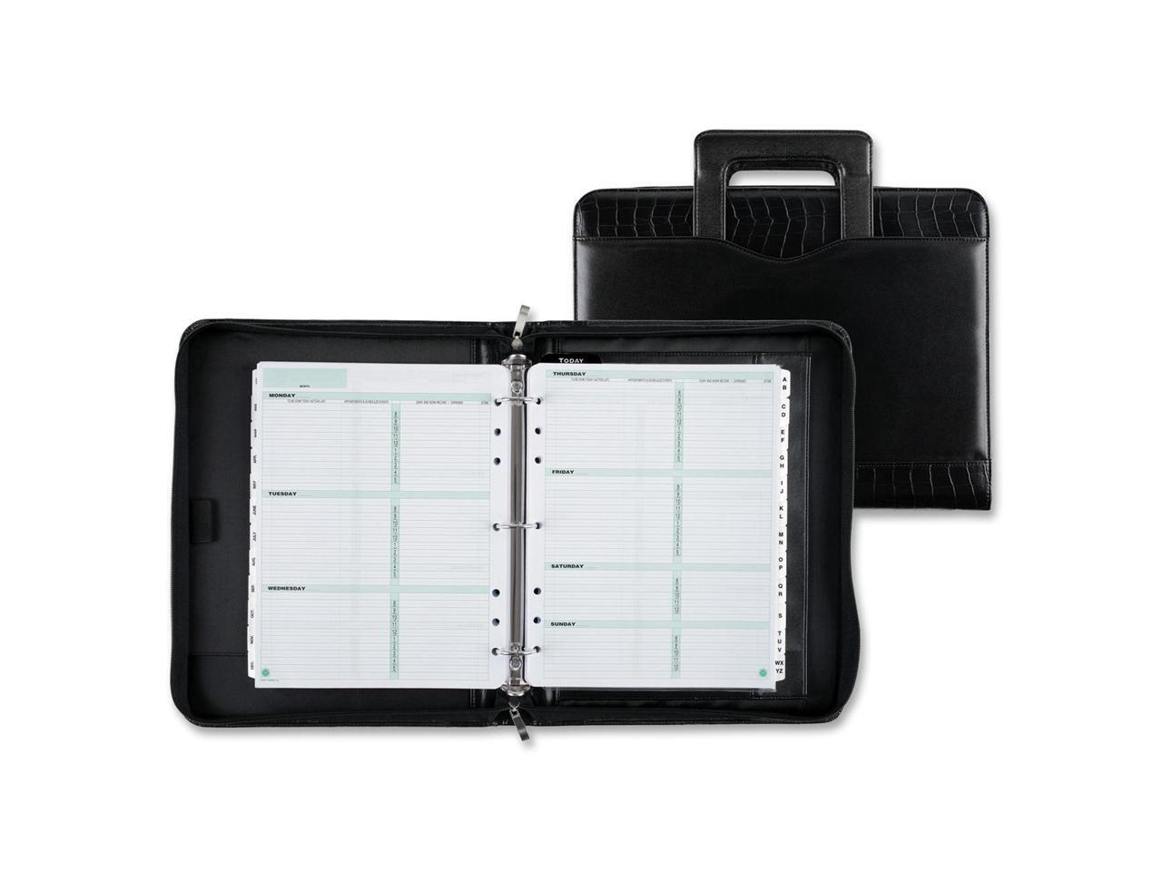 DayTimer Faux Croc Vinyl Starter Set Organizer