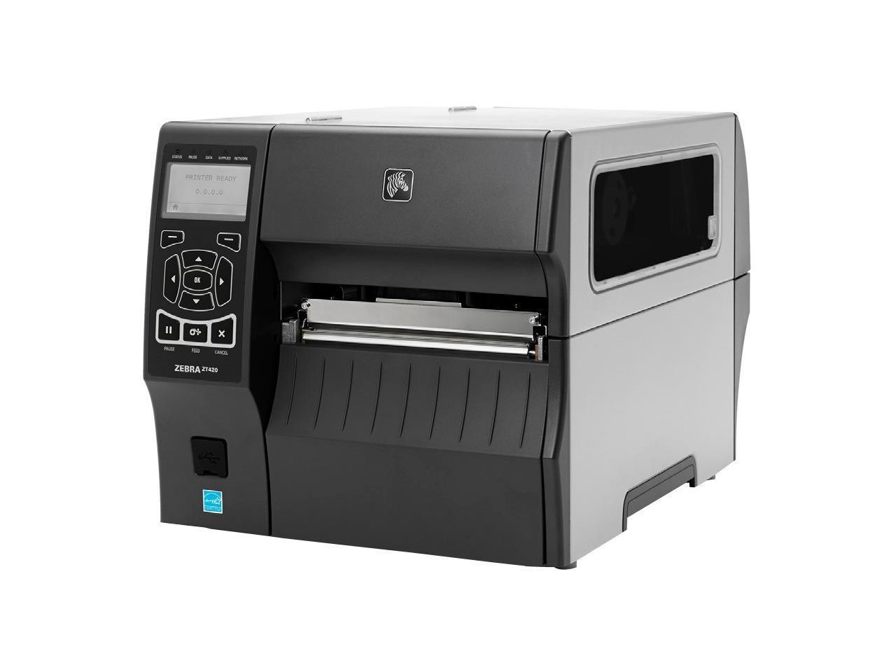 Zebra ZT420 6" Industrial Thermal Transfer Label Printer, LCD, 203dpi
