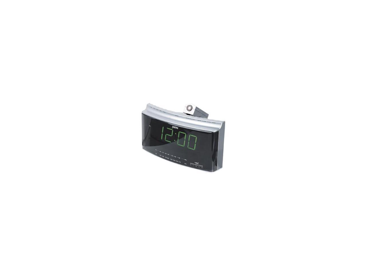 jWIN JL725 Projection Alarm Clock/AM/FM Radio With a Jumbo Led Display