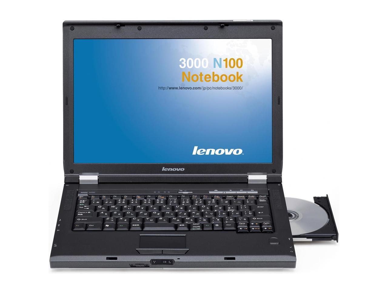 Lenovo Laptop 3000 N Series Intel Core Duo T2300E 2GB Memory 120GB HDD ...