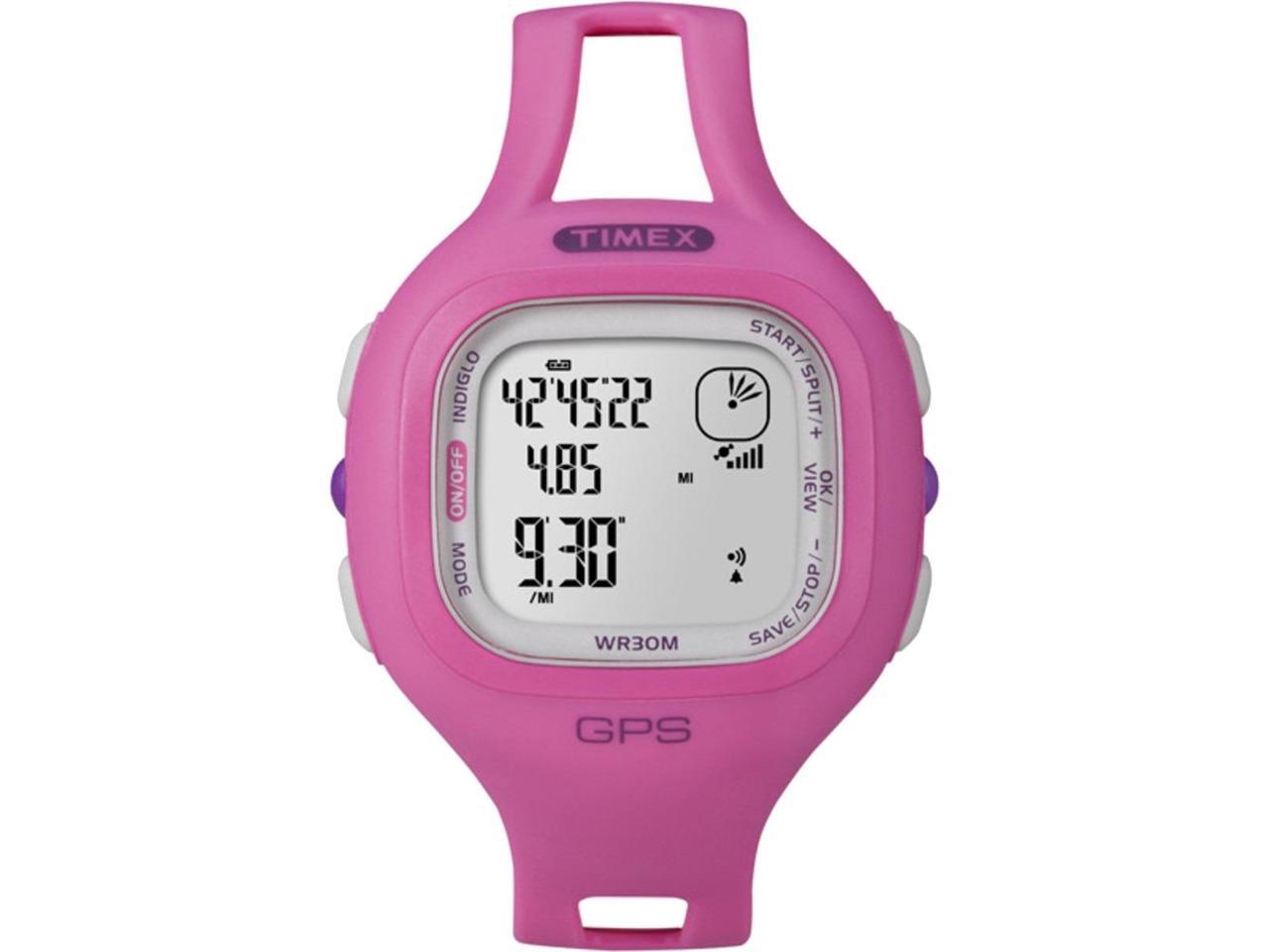 Timex Marathon GPS Pink Digital Sports Watch w/ Indiglo Night Light T5K698  