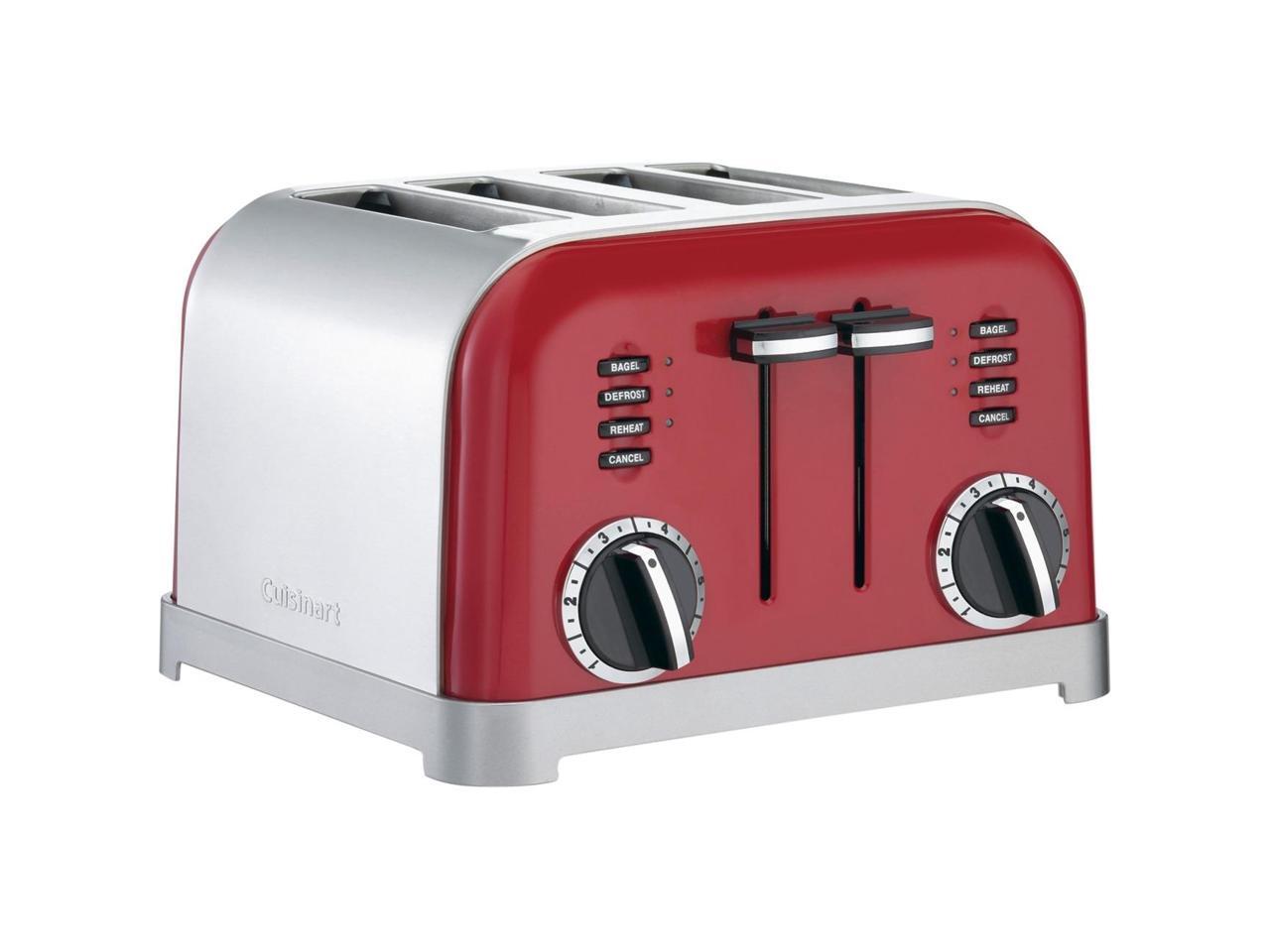 4 Slice Toaster Red CUISINART/WARING Toasters CPT180MR Red 086279034540