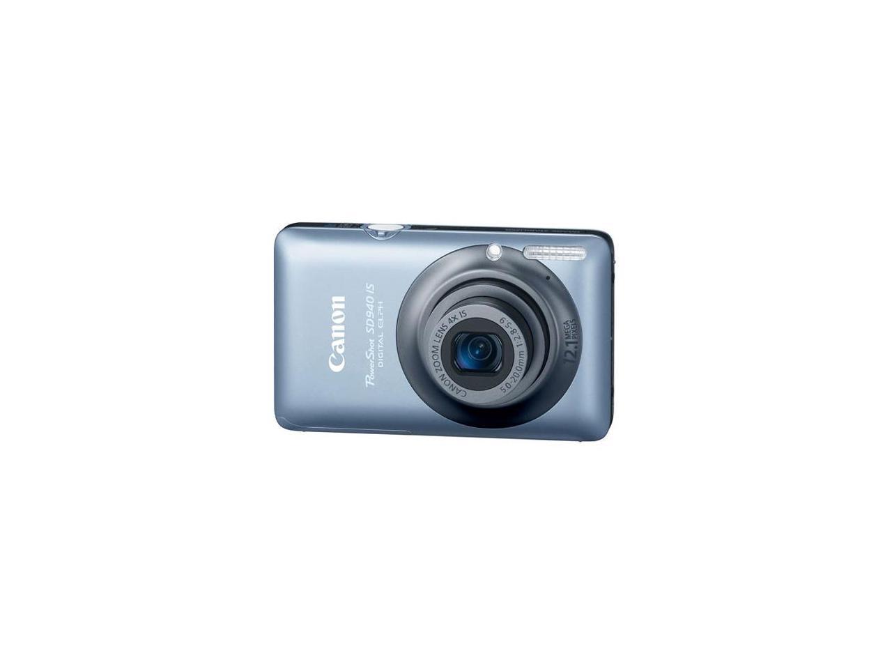 Canon PowerShot SD940 IS Blue 12.1 MP 28mm Wide Angle Digital Camera