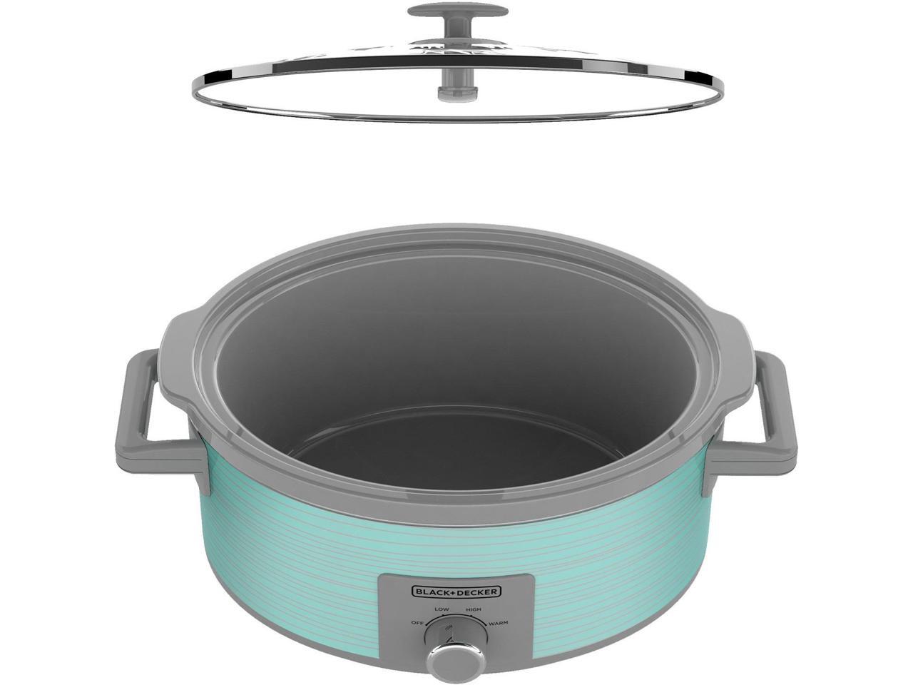 Black & Decker SC2007D 4Qt Slow Cooker Blue Pulse