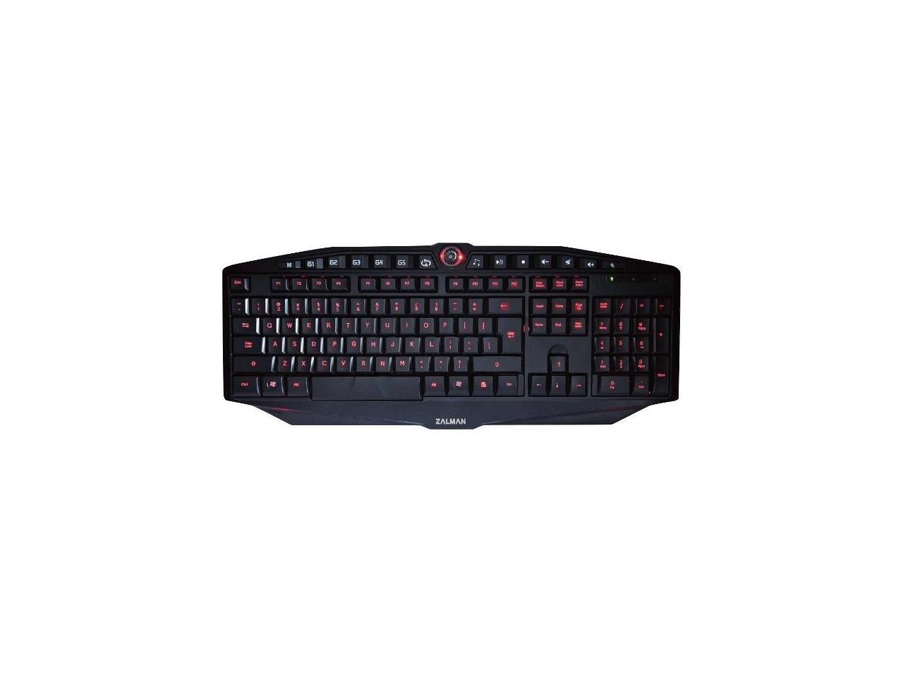 ZALMAN Gaming Keyboard ZM-K400G /7 HotKeys/5 Macro Keys/USB Type