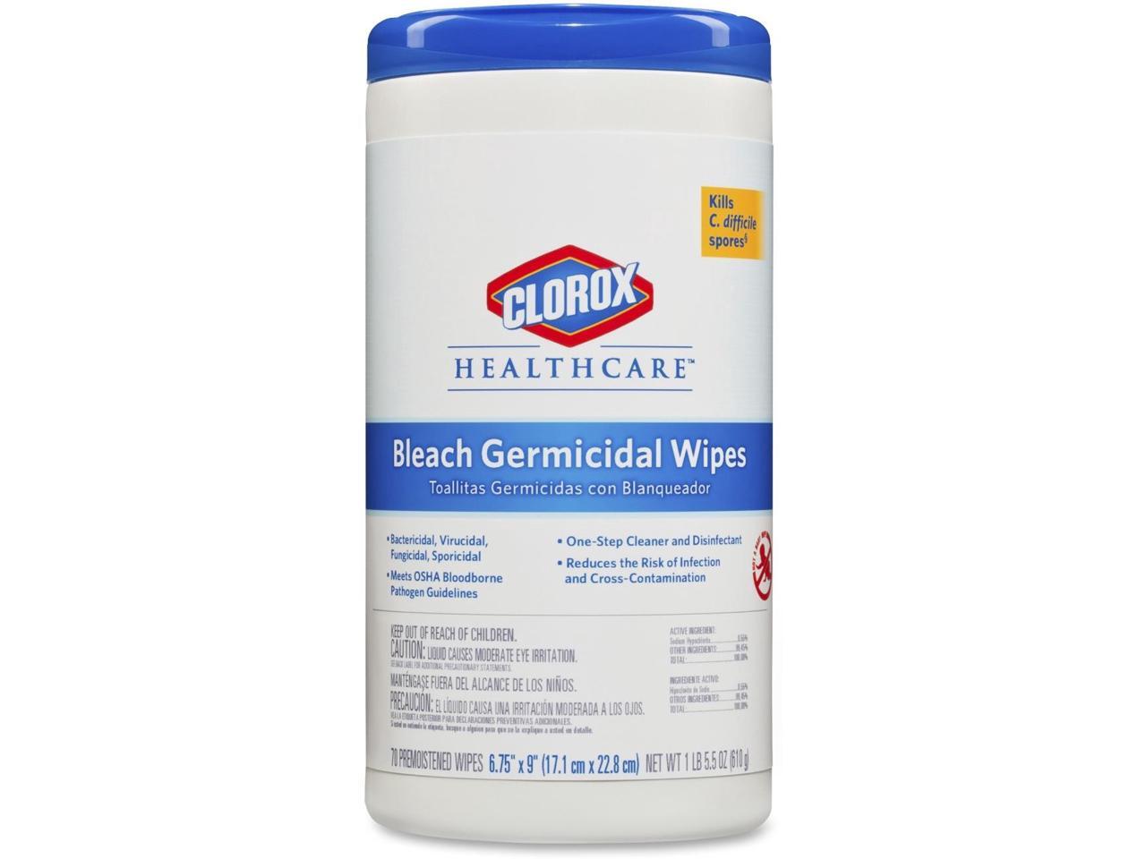 Clorox Healthcare Bleach Germicidal Wipes