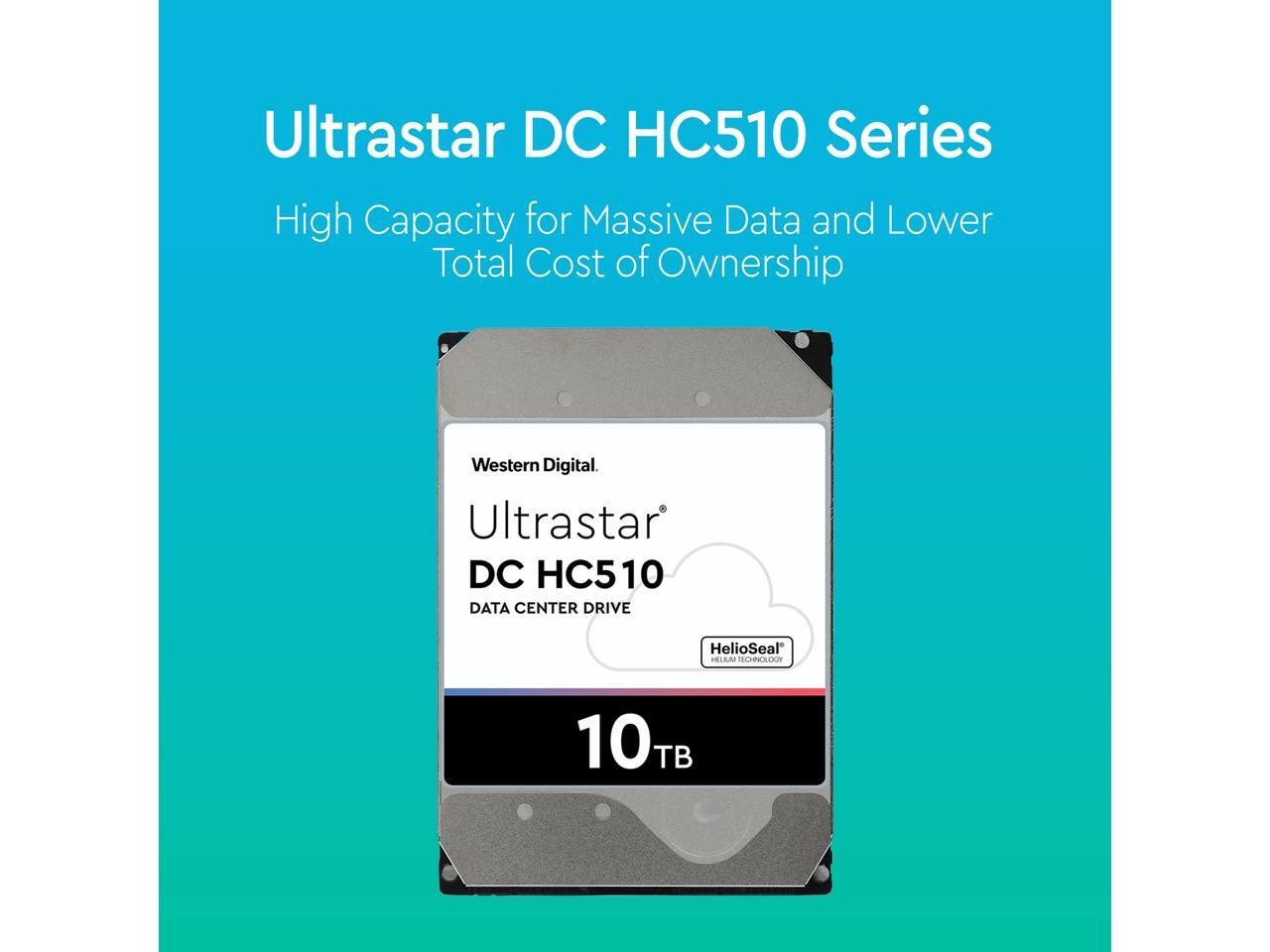 HGST/WD Ultrastar DC HC510/He10 HUH721010ALE604 10TB 7200 RPM 512e SATA 6Gb/s 3.5-Inch Enterprise HDD | Helioseal Power-Disable Hard Drive HGST/WD Ultrastar DC HC510/He10 HUH721010ALE604 10TB 7200 RPM 512e SATA 6Gb/s 3.5-Inch Enterprise HDD | Helioseal Power-Disable Hard Drive