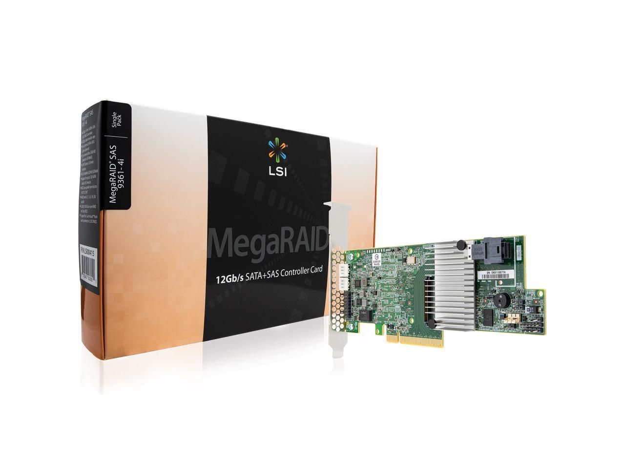 LSI 9300 MegaRAID SAS 9361-4i (LSI00415) PCI-Express 3.0 x8 SATA / SAS