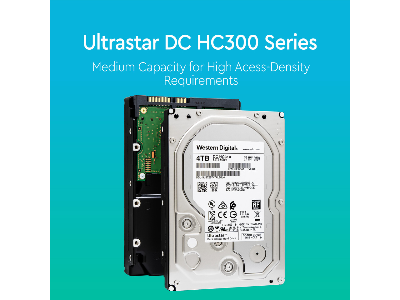 thumbnail image 2 of HGST 4TB Coolspin Enterprise HDD – 7200RPM, SATA 6Gb/s, 3.5", Refurbished W/ 3-Year Warranty 2 of 5