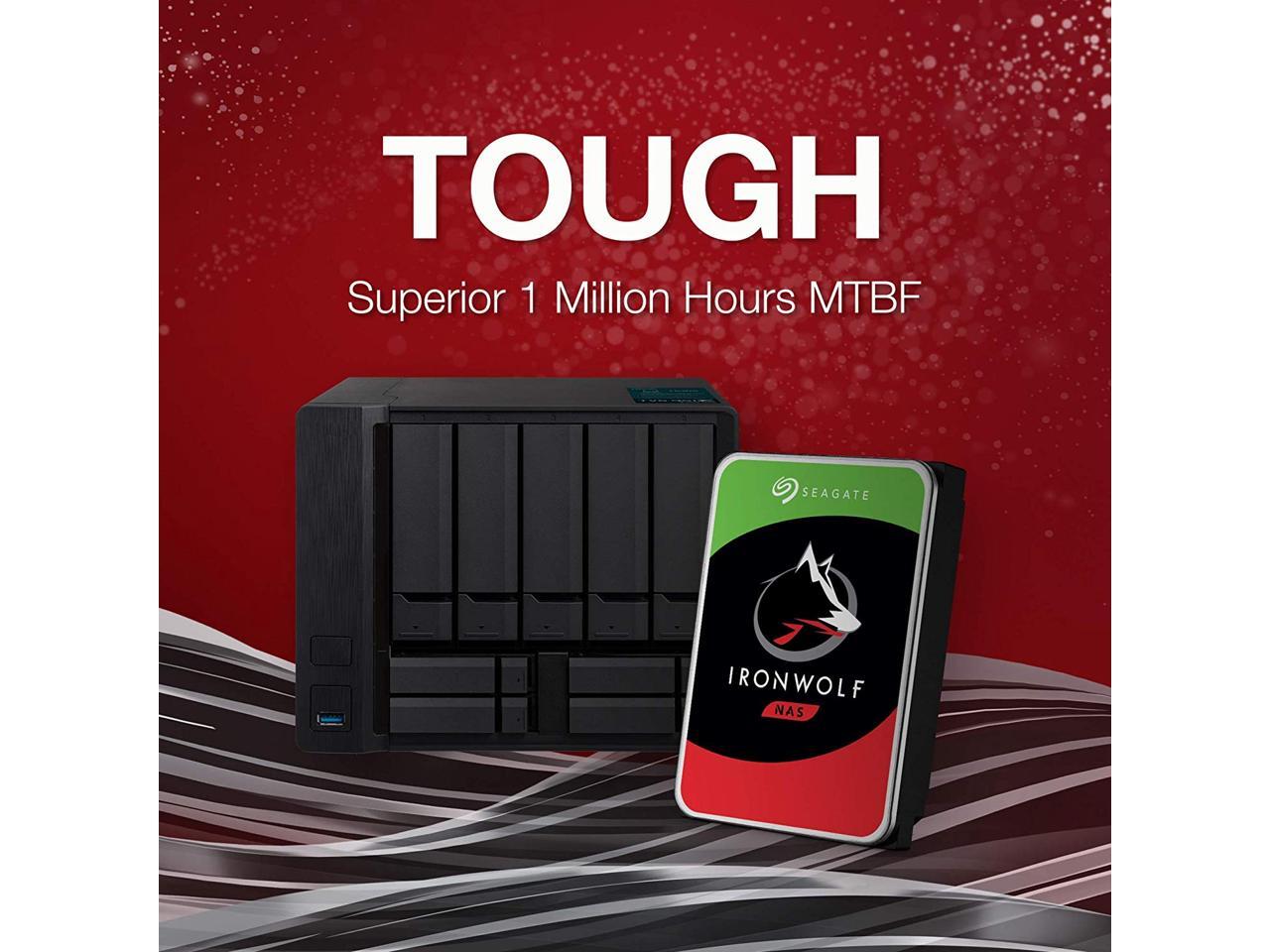 Seagate IronWolf ST10000VN0008 10TB 7200 RPM 256MB Cache SATA 6.0Gb/s 3
