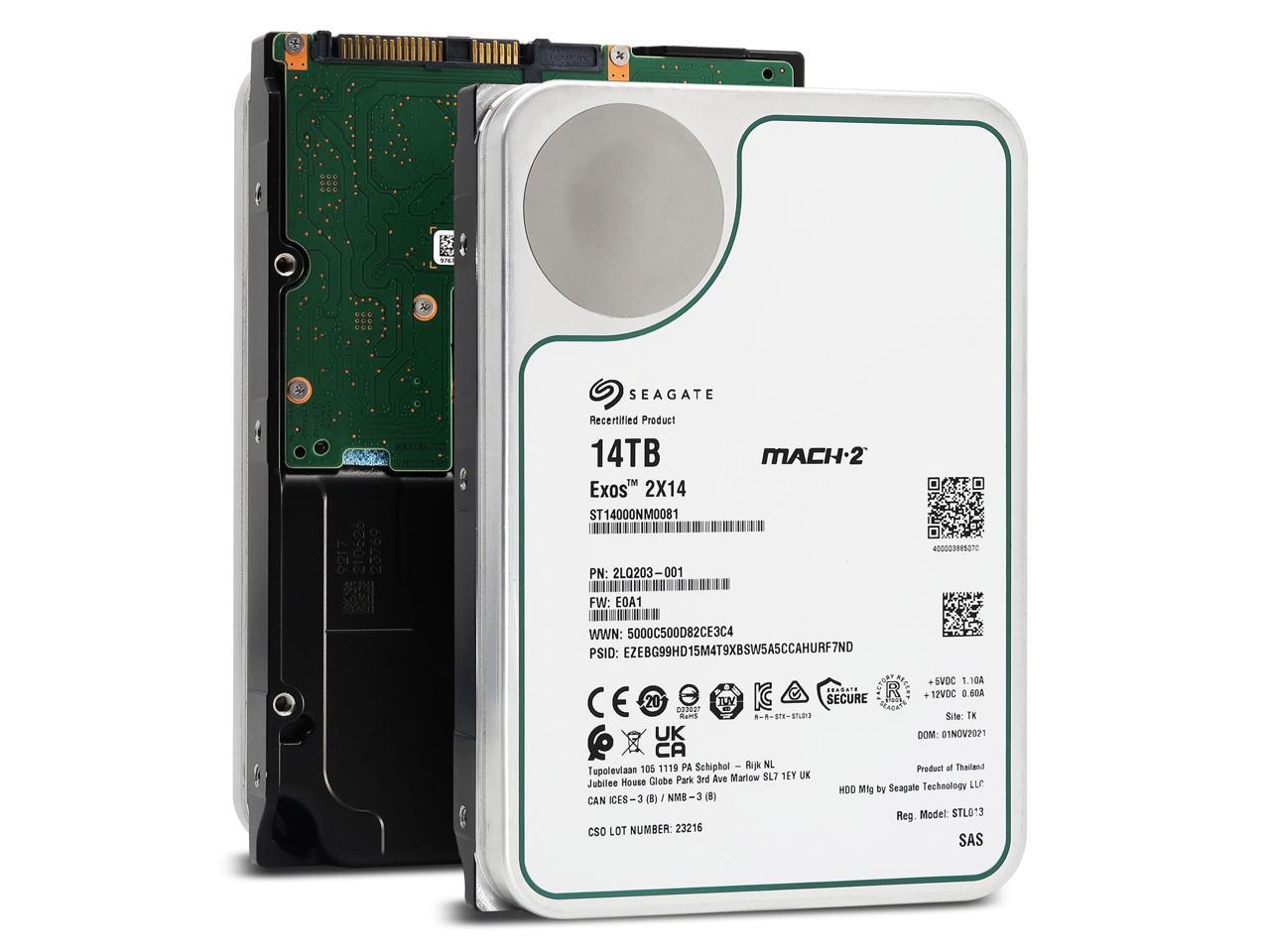 Refurbished Seagate Exos X St Nm Lq Tb X Tb K Rpm Sas Gb S E