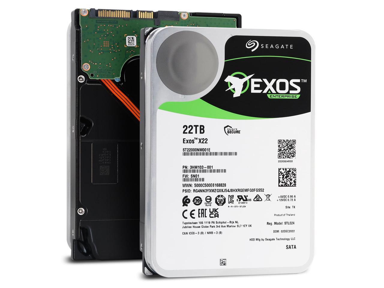 Seagate Exos X22 22tb Sata 6gbs 35 Enterprise Hard Drive