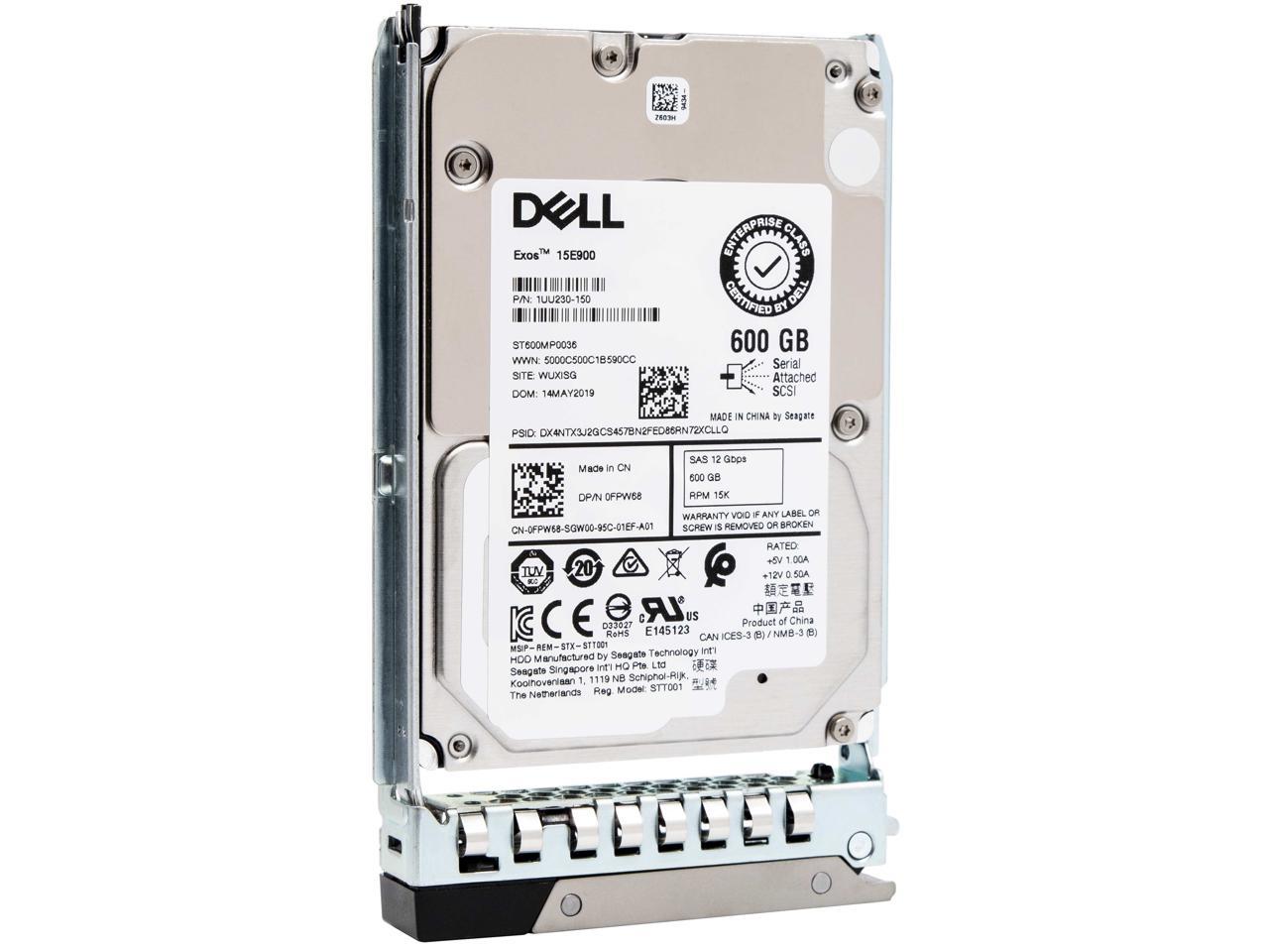 Dell Compatible J762N 0J762N 600GB 15K 6G 3.5" SAS 3rd Party HDD HARD DRIVE 
