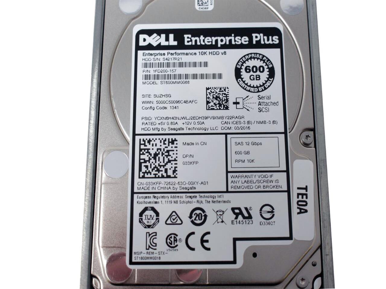 New Dell Enterprise Plus 600GB 10K RPM 2.5