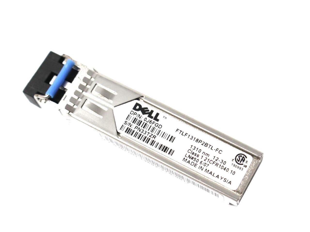 Dell Networking Transceiver SFP1000BASELX1310nm FTLF1318P2BTL J6FGD CN