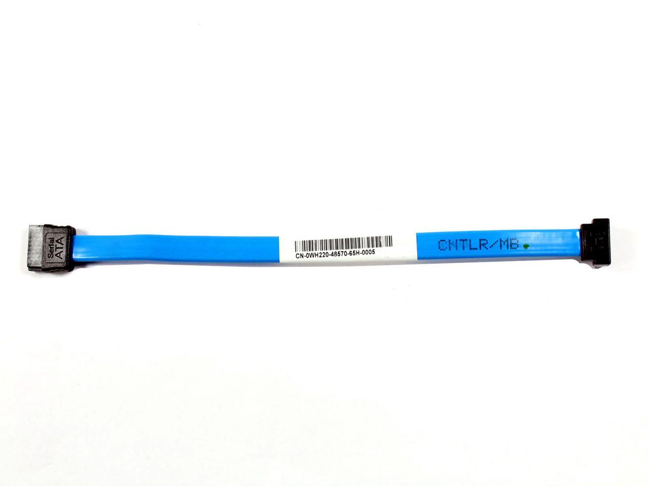 LOT OF 2 Genuine Dell Blue 11" SATA Hard Drive Data Cable Right Angle MK524 