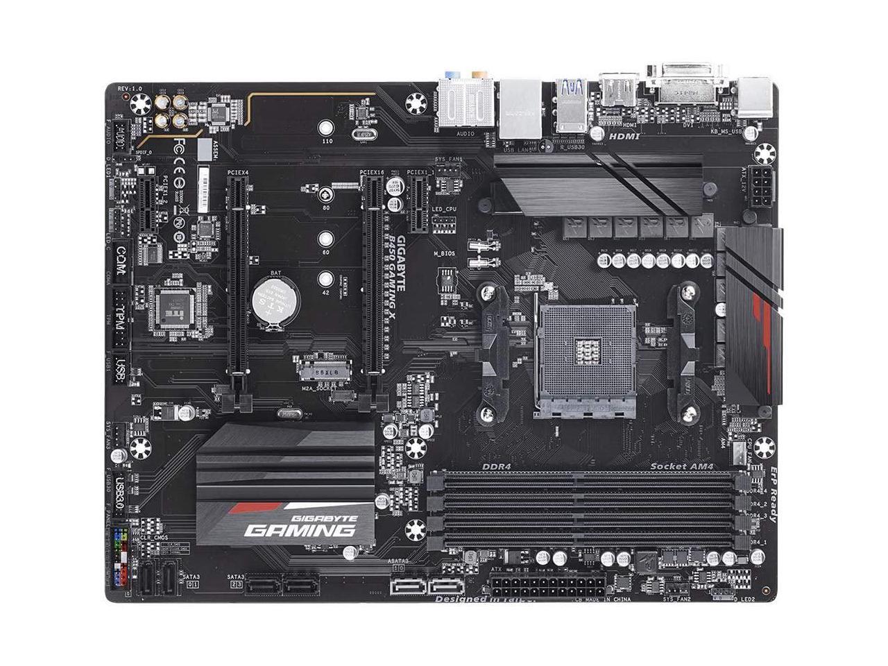 GIGABYTE B450 Gaming X AM4 ATX AMD Motherboard - Newegg.com