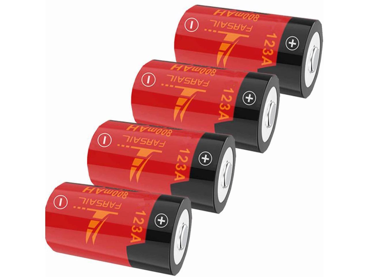 CR123A Lithium Batteries for Arlo FARSAIL 8-Pack CR123A Battery Rechargeable Compatible with Arlo VMC3030 VMK3200 VMS3130 3230C 3430 3530 Cameras Security System 