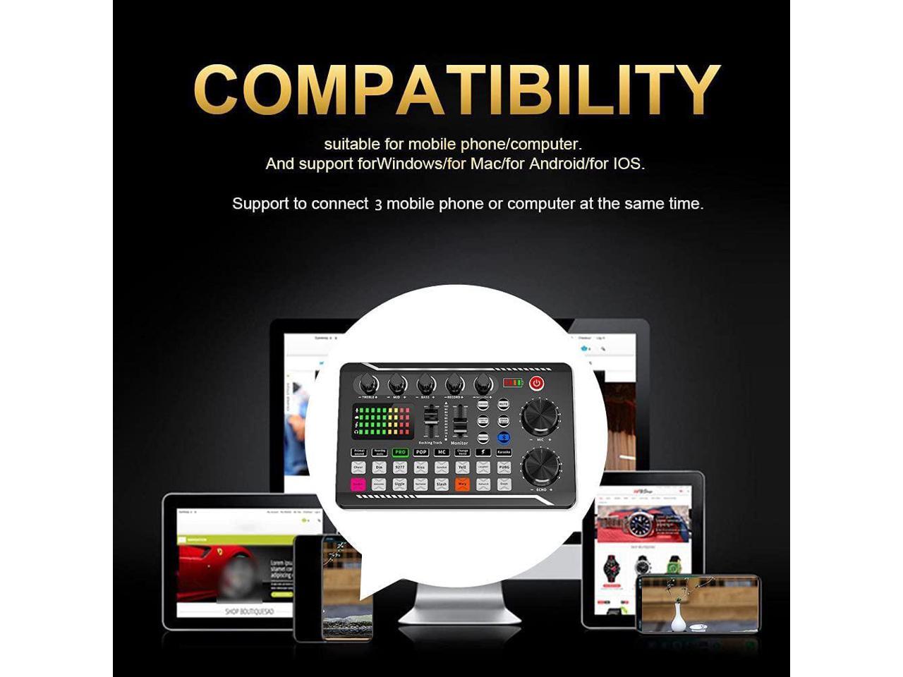 Soundboard,Sound Effects Board,Sound Board,Sound Mixer Board,Bluetooth