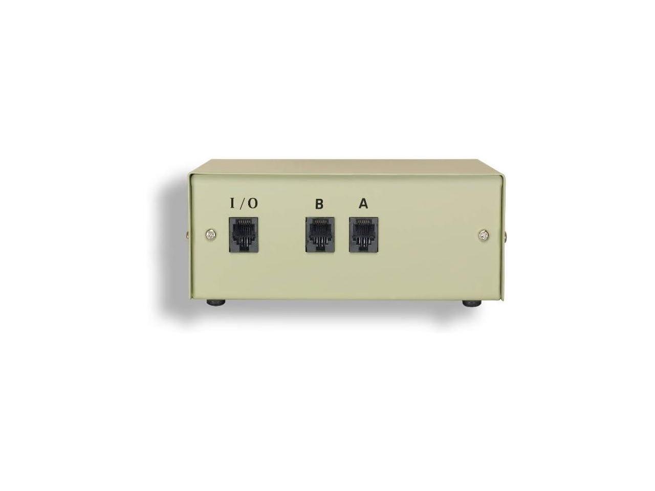 Kentek RJ45 2 Way Manual Data Switch Box Network I/O AB Female 