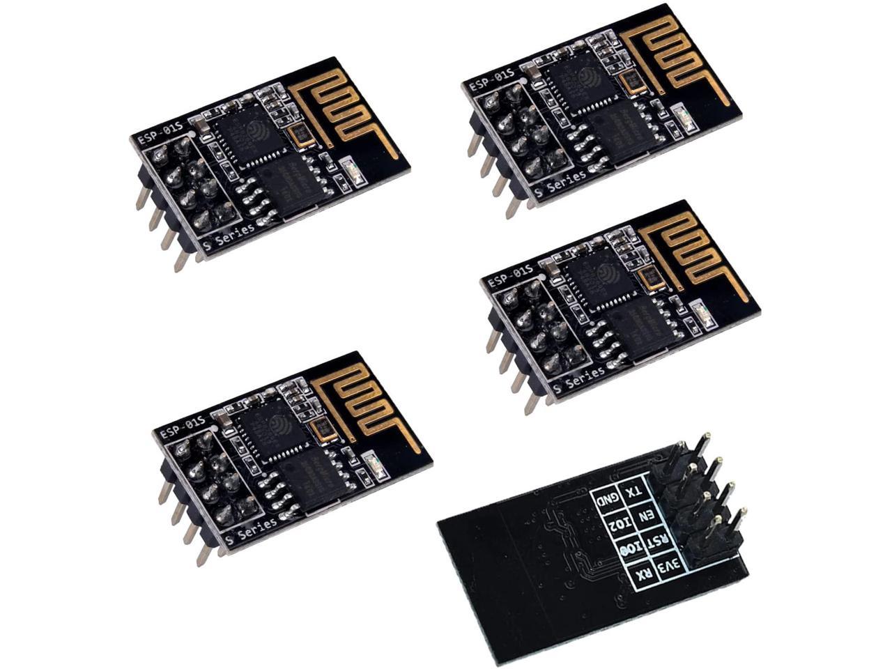 6pcs ESP8266 ESP-01S Serial WiFi Wireless Module AP STA AP+STA Mode with 1MB Flash Compatible with Arduino 