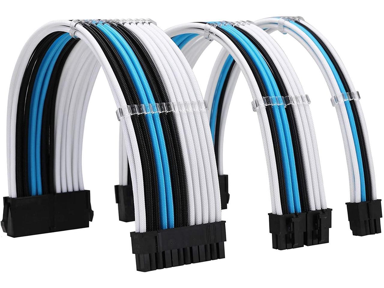 FormulaMod Sleeve Extension Power Supply Cable Kit 18AWG ATX 24P+ EPS 8