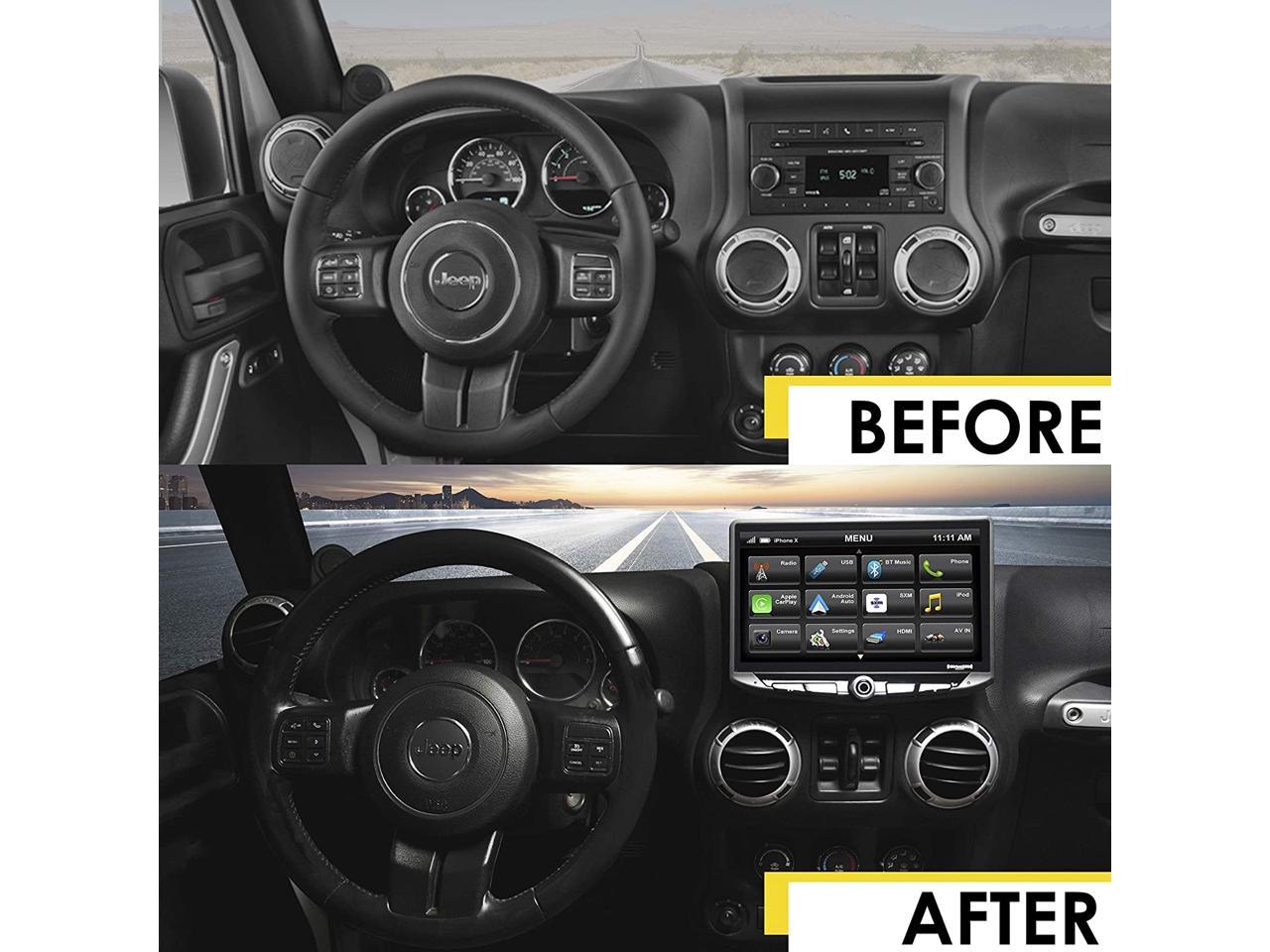 2011 jeep wrangler double din dash kit