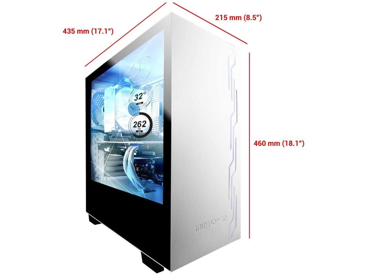 iBUYPOWER Snowblind S 19" Translucent Customizable Side-Panel LCD