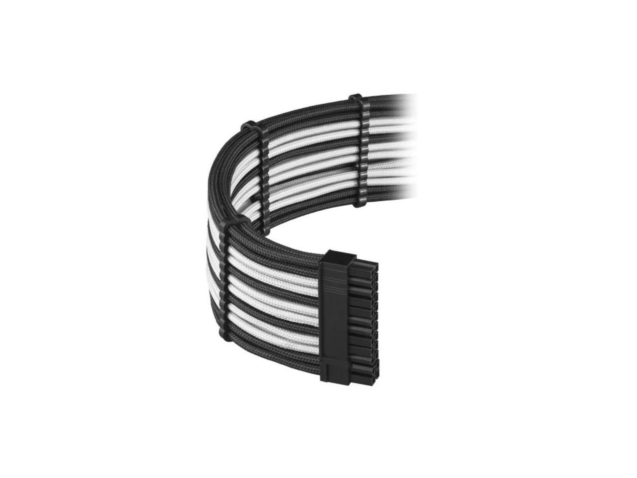 CableMod RT-Series PRO ModFlex Cable Kit for ASUS and Seasonic -  Black/White [cm-PRTS-FKIT-KKW-R]