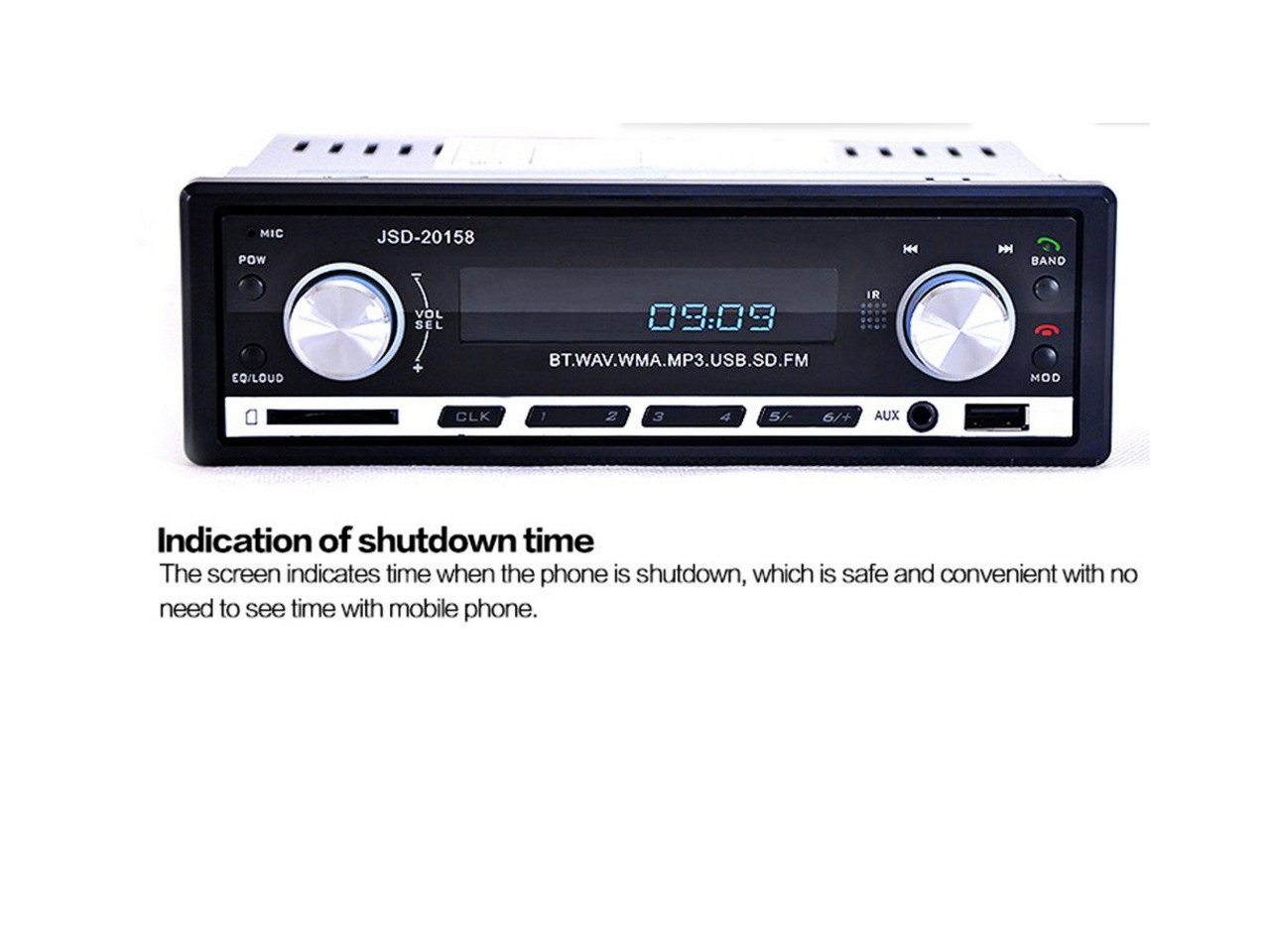 Jsd 158 12v Bluetooth V2 0 Car Audio Stereo Mp3 Player Radio Car Stereo Audio In Dash Single Din Fm Radio Receiver Mp3 Mmc Wma Radio Player Support Usb Aux Input With Remote Control