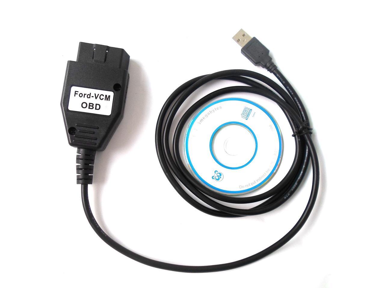 VCM OBD Interface ECU Program Diagnostic Scanner Tool USB Cable For