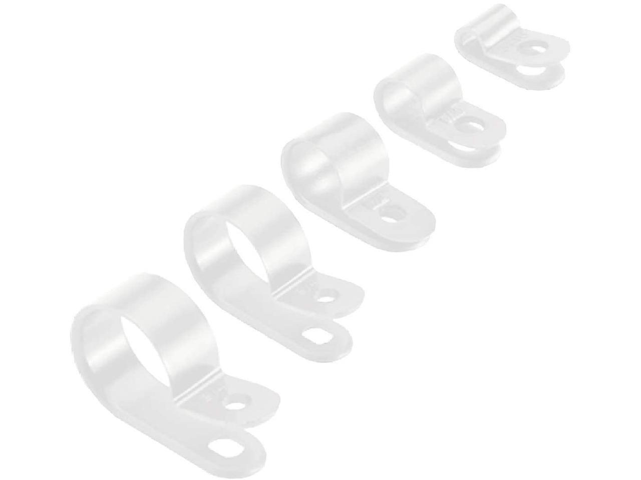 25 x Natural/White Nylon 3.3mm P Clips for Conduit Tubing & Sleeving Cable 25 x Natural/White Nylon 3.3mm P Clips for Conduit Tubing & Sleeving Cable
