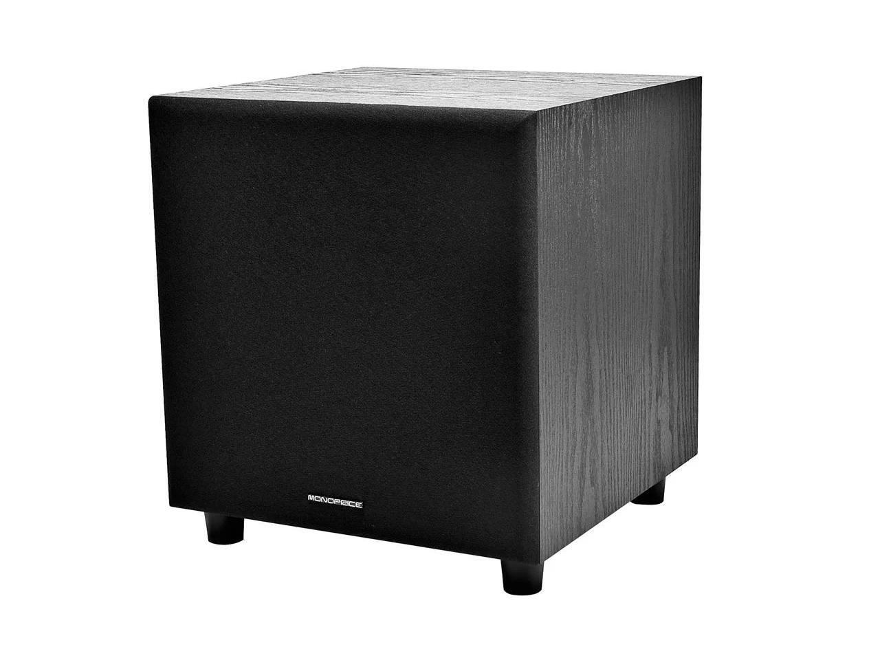 Monoprice 8inch Powered Subwoofer Black, 60Watt (RMS)